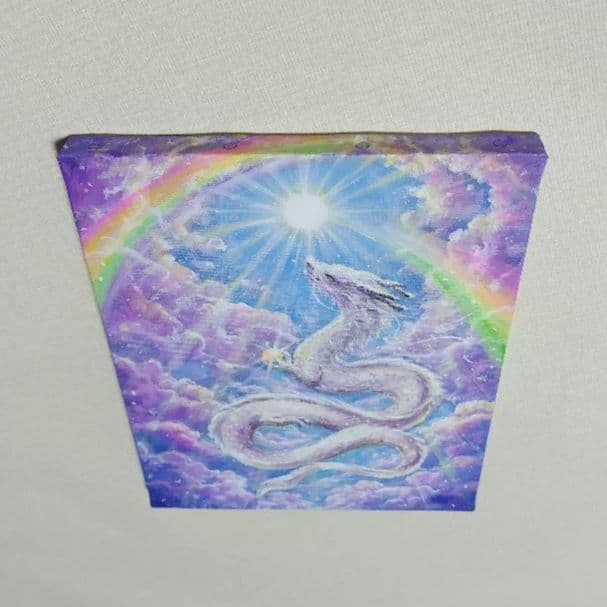n*y様 【昇り龍】アクリル画 F3 風景画 開運絵画