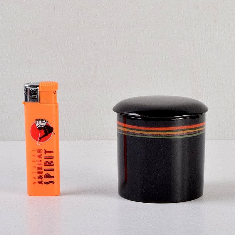 茶道具　黒漆　茶器　時代箱　V　8814