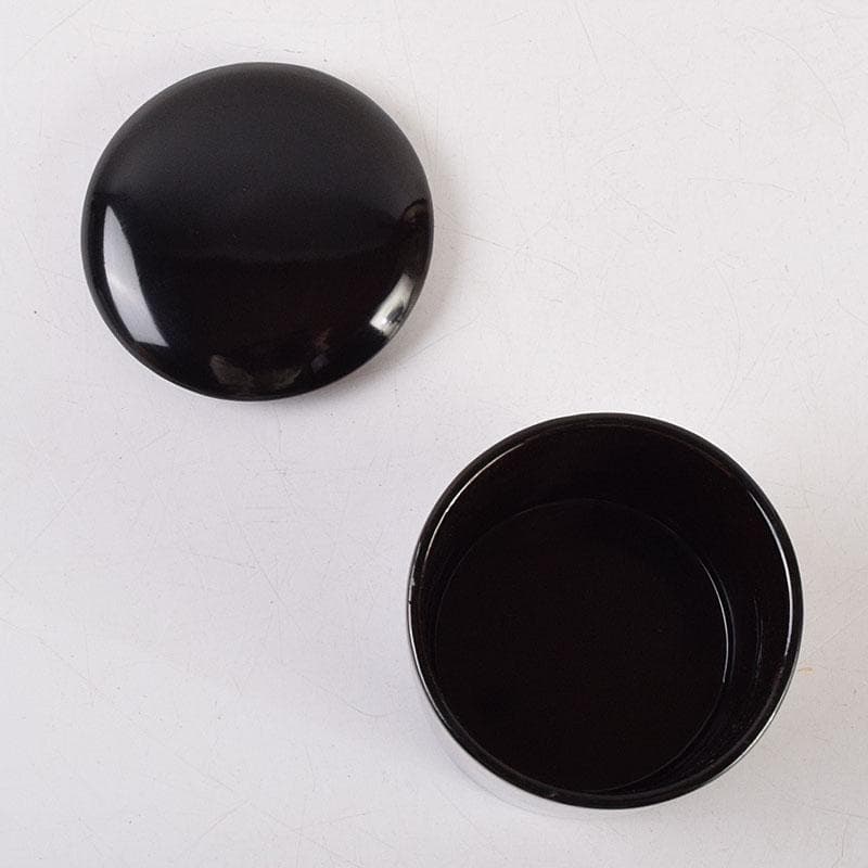 茶道具　黒漆　茶器　時代箱　V　8814