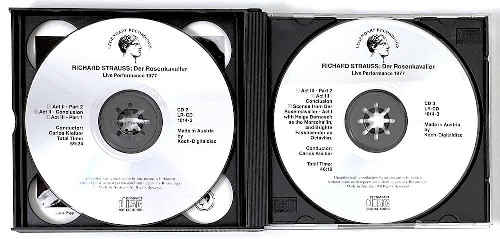 廃盤 CD 薔薇の騎士 1977年ライブ盤 DER ROSENKAVALIER
