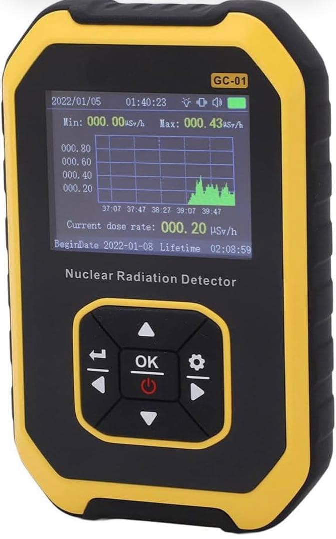 放射線測定器 ガイガー カウンター LCD 表示リアルタイム監視 警報機能