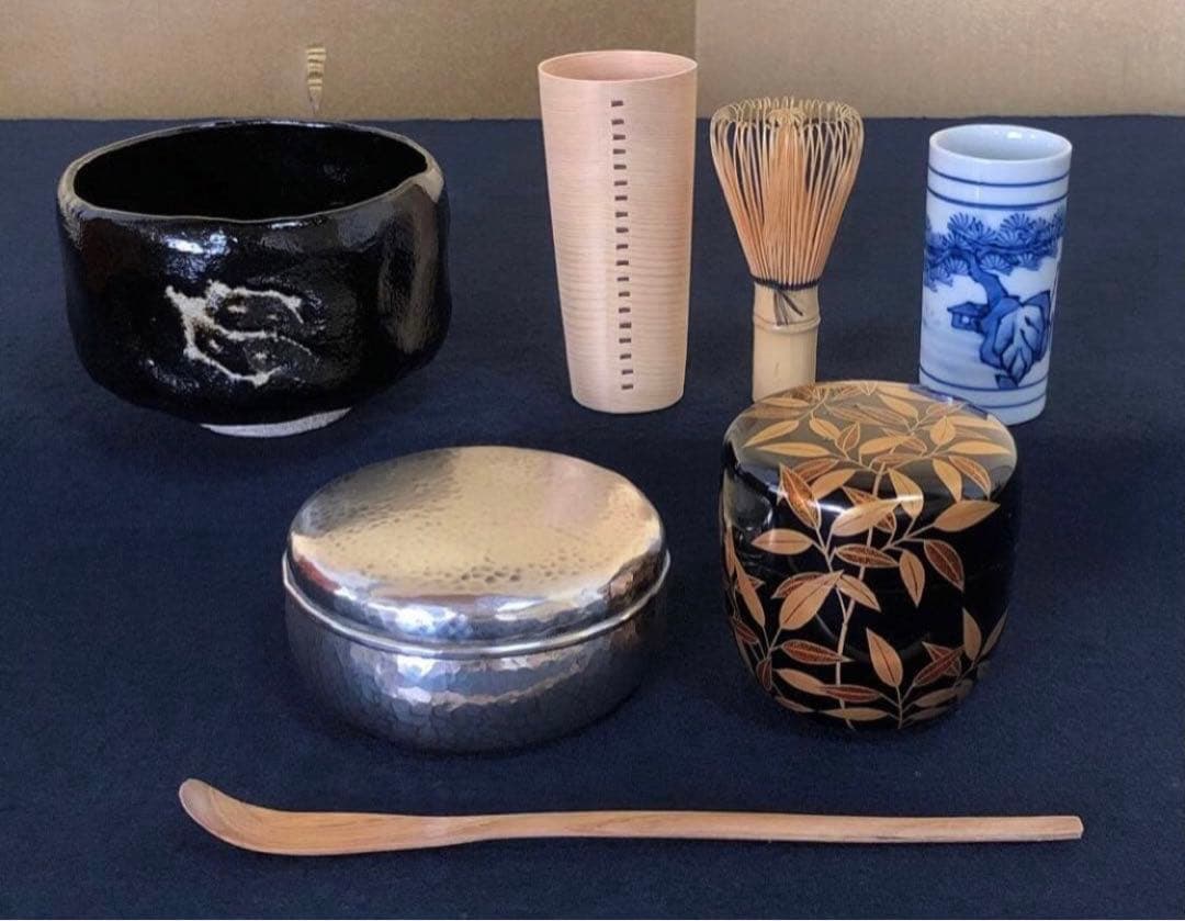 《R》茶道具 根来 茶箱 お茶道具 仕覆付 木製漆器　260202く3