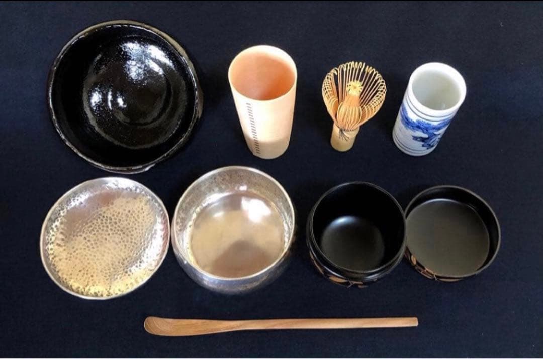 《R》茶道具 根来 茶箱 お茶道具 仕覆付 木製漆器　260202く3