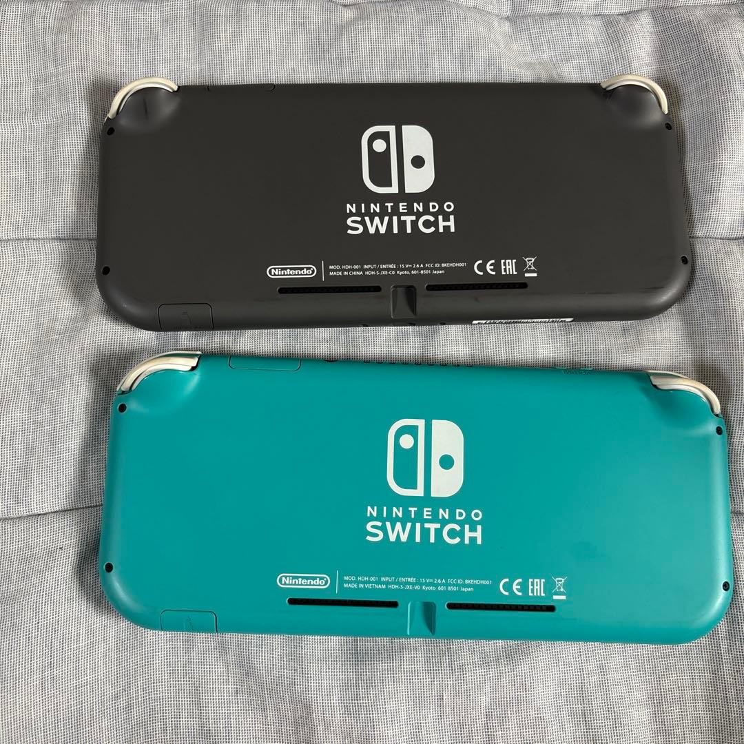 Nintendo Switch Lite ブラック＆ターコイズ 充電コードあり