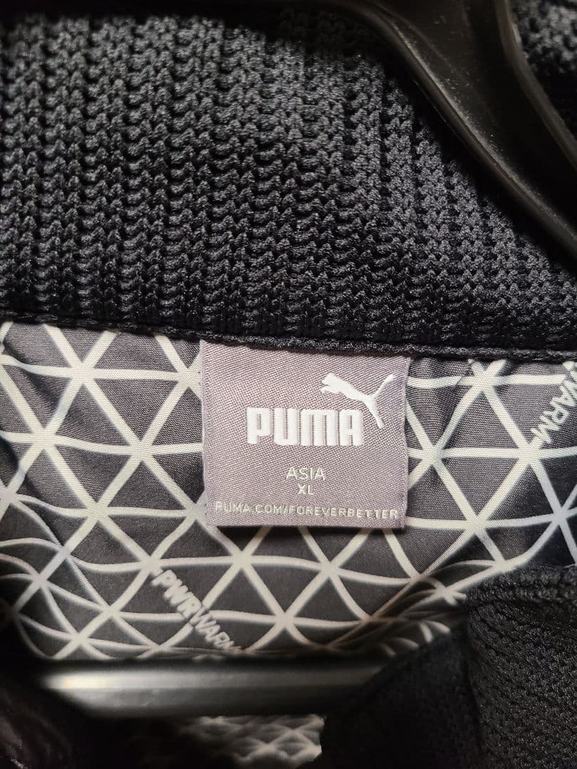 PUMA ブラック キルティングジャケットとパンツセット