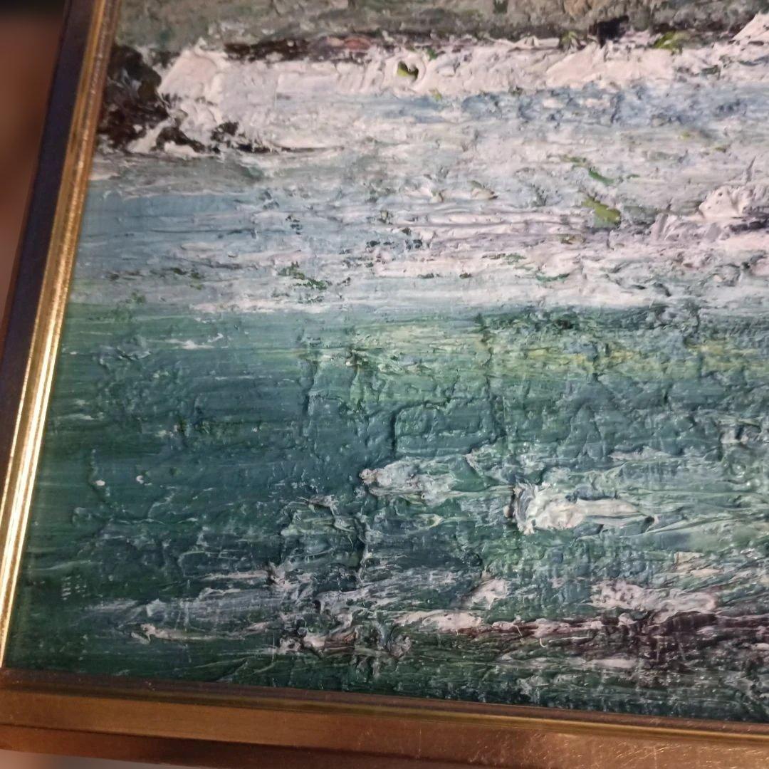 2224)久保孝雄　油絵F4号　犬吠埼灯台
