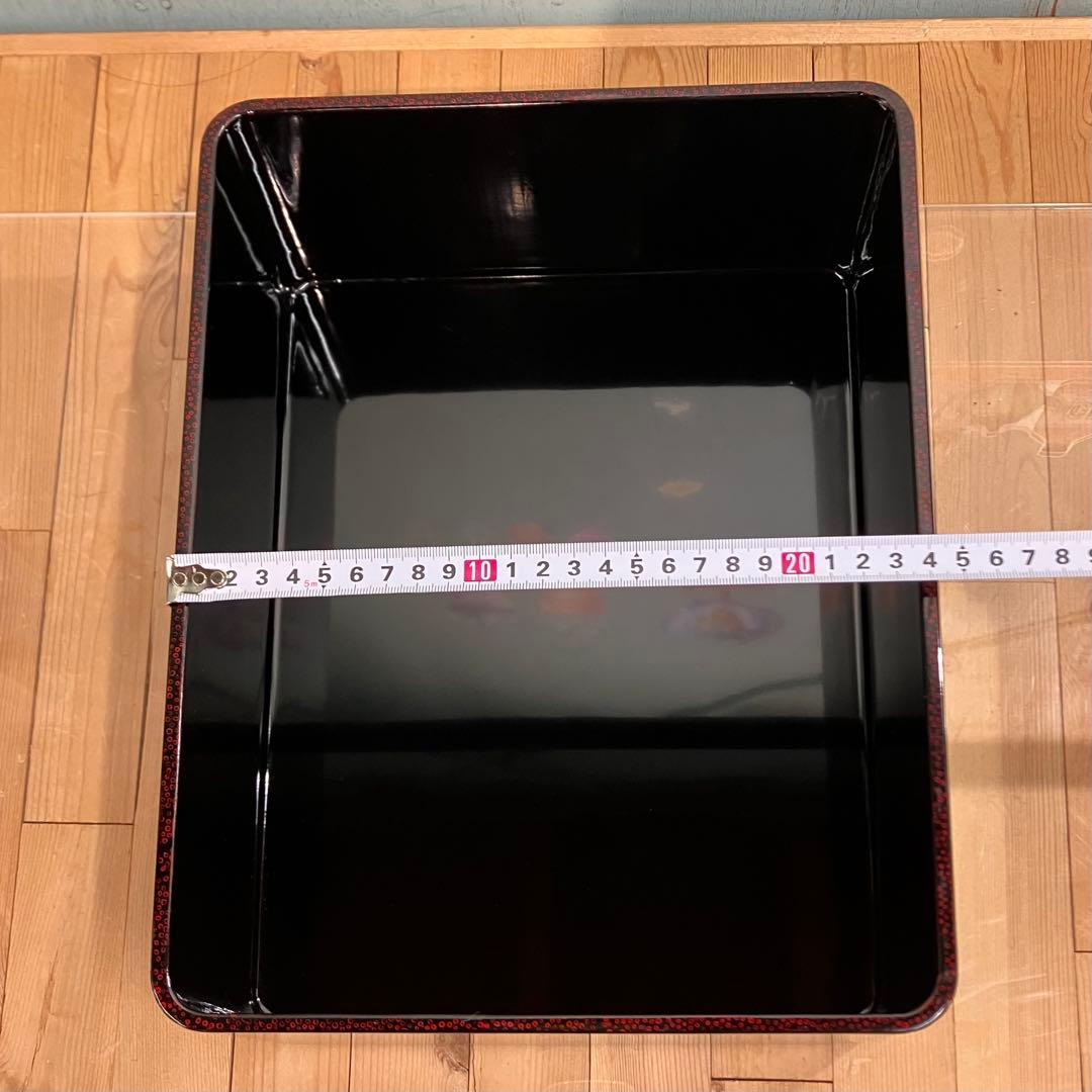 津軽塗の七々子塗　文箱