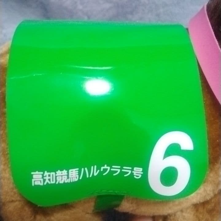 【美品】ハルウララ ぬいぐるみ タグ付き 高知競馬 6 馬