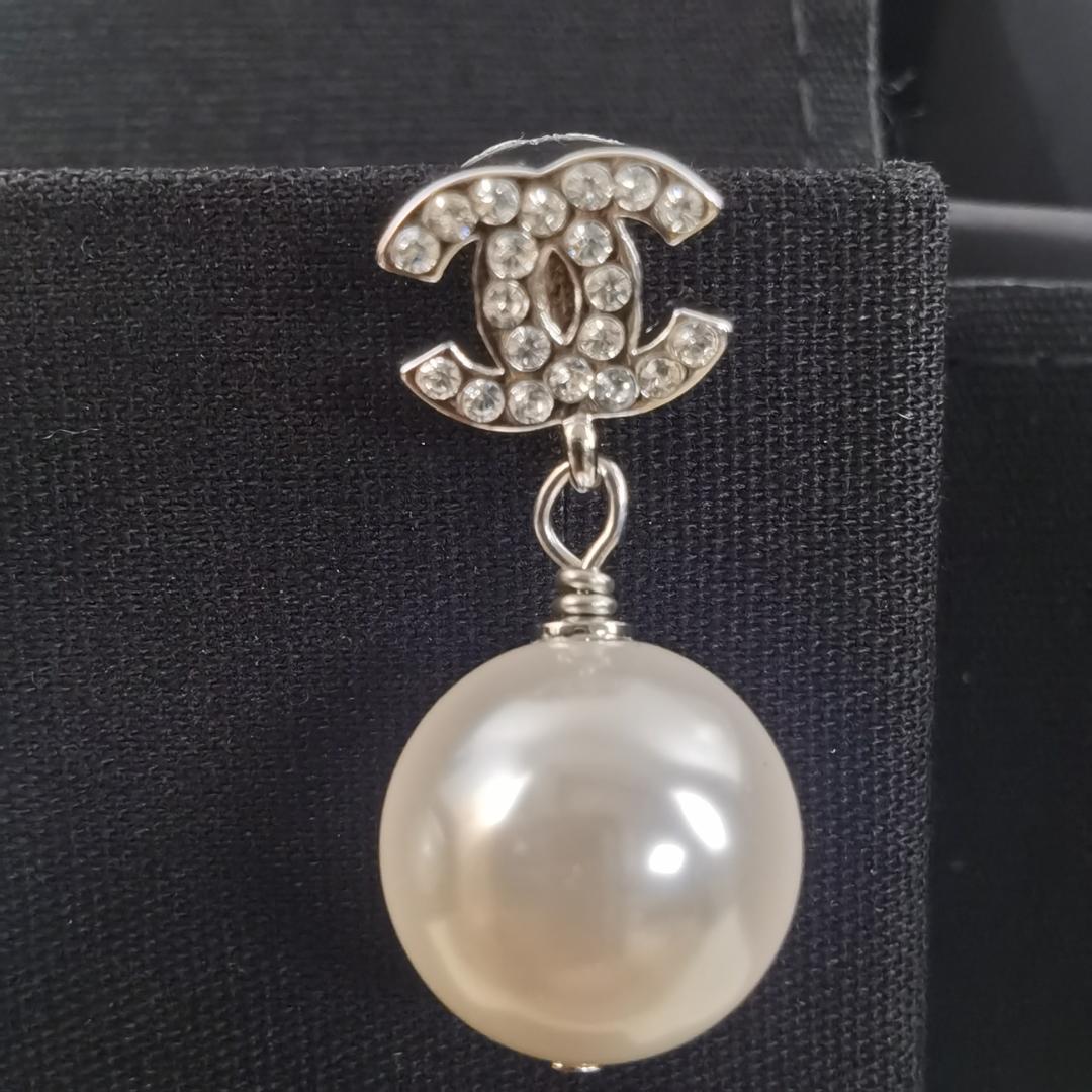 CHANEL ココマーク　パールピアス