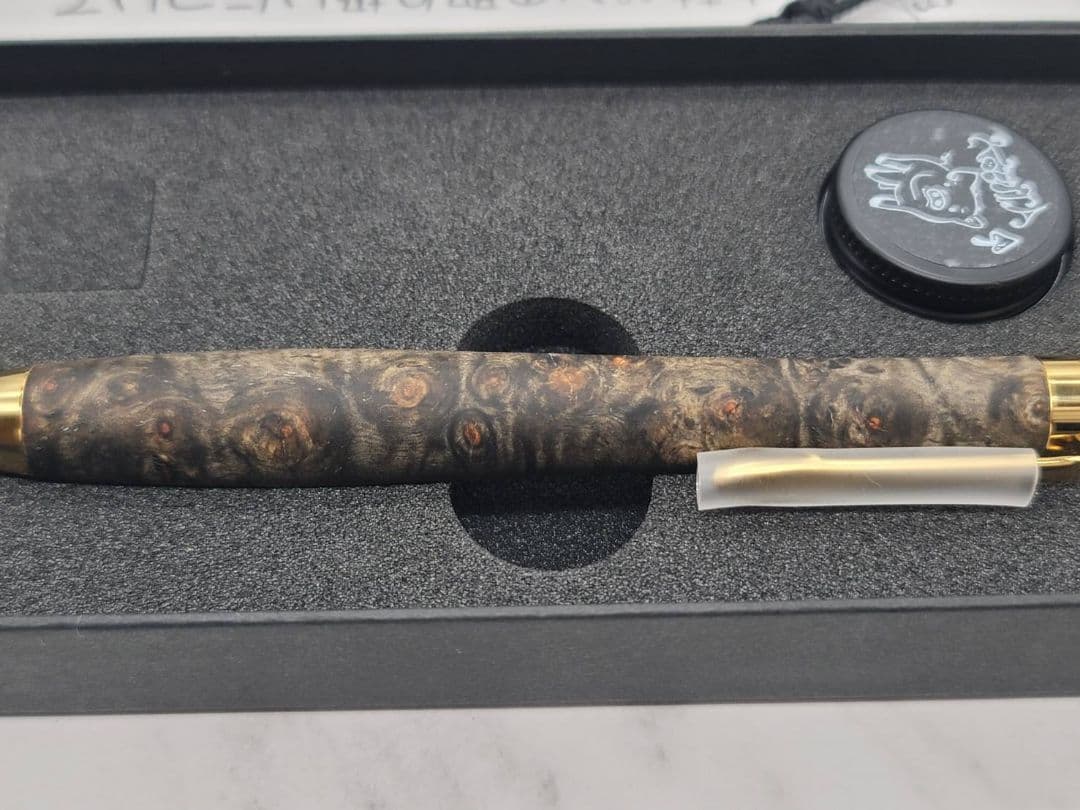 新品　こぶた工房　極上+花梨瘤　青瘤グロテスク　金金具　シャープペンシル0.5