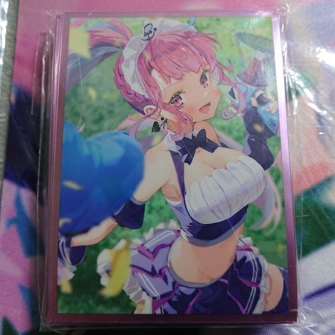 α2 ホロライブ 夏メイド服&水鉄砲 湊あくあ スリーブ&プレイマット