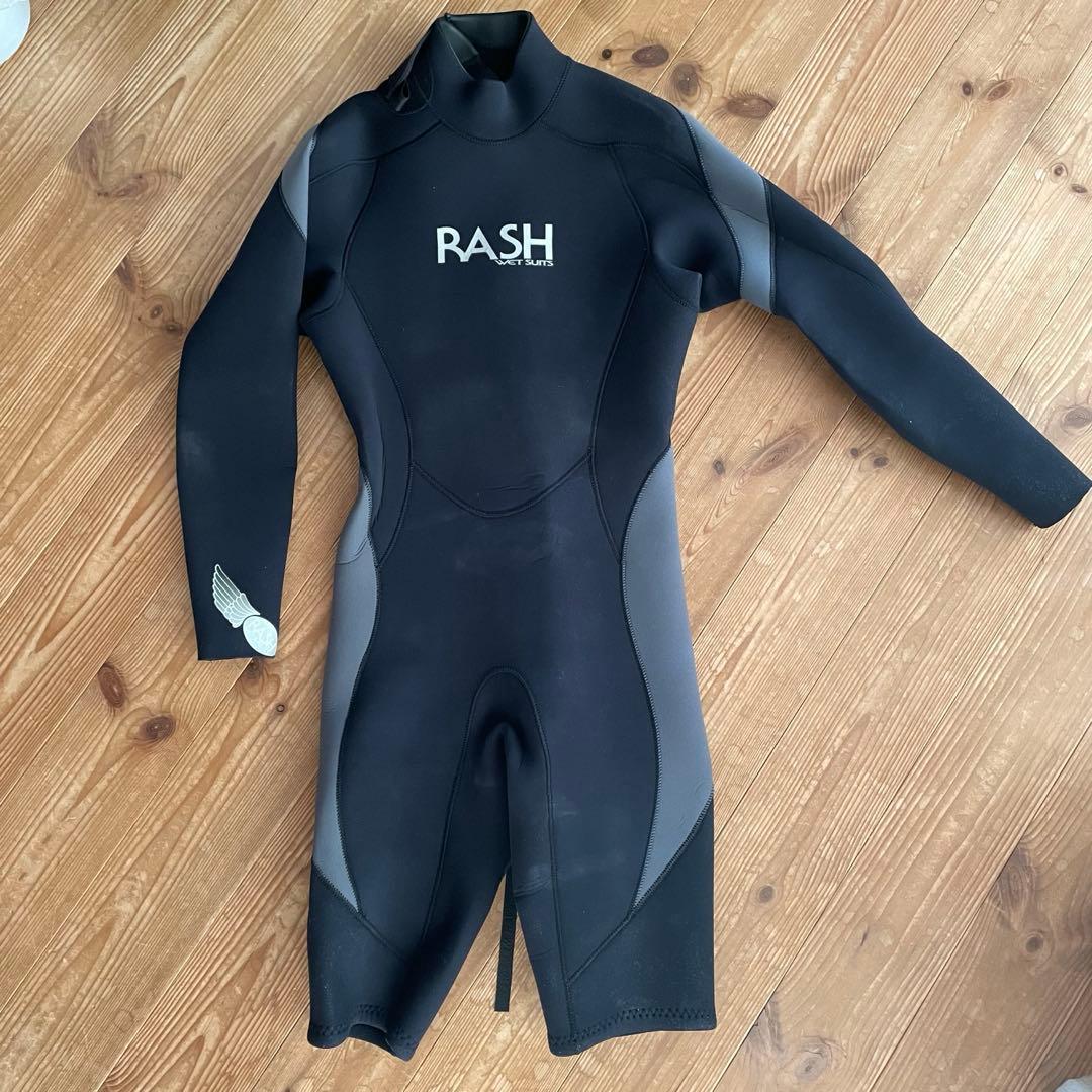 RASH ロングスプリング　ウェットスーツ ブラック　ロンスプ　既製M