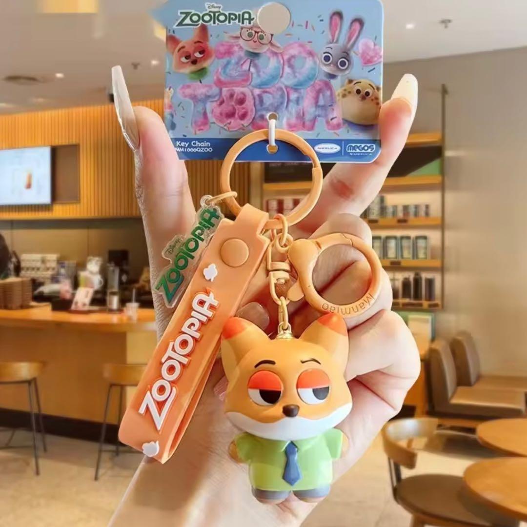 コンプリート6点セット❣️ズートピア ニック・ワイルド キーホルダー ストラップ
