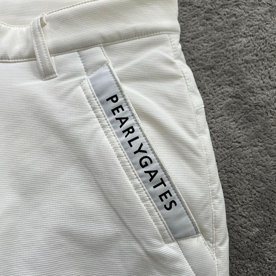 PEARLY GATES パーリーゲイツ　中綿入り　ロゴ　パンツ　メンズ　白　M