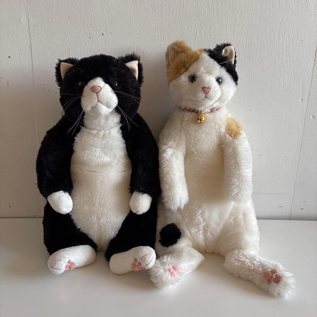 Cuddly カドリー 日本製 猫のぬいぐるみ 人形 2匹ペア