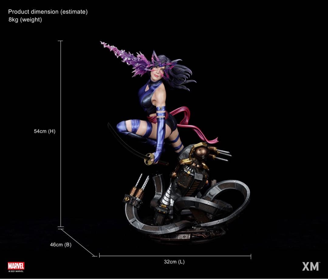 XMスタジオ　サイロック スタチュー　マーベル　MARVEL psylocke