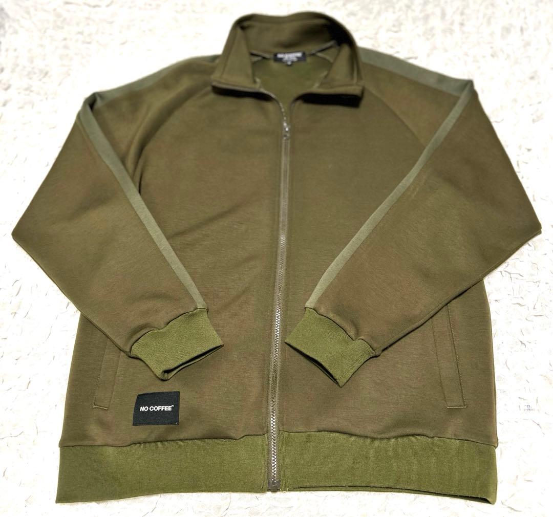【美品】NO COFFEE フルジップトラックジャケットパーカーM メンズL相当