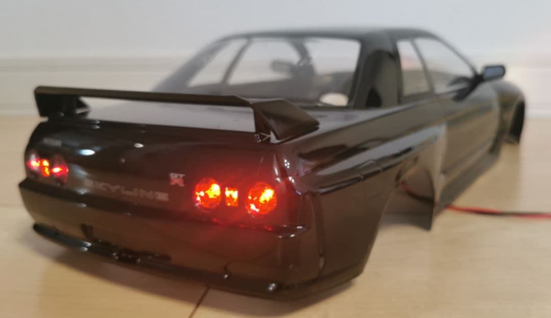タミヤ R32 スカイライン GT-R スペアボディ LED14灯 ラジコン