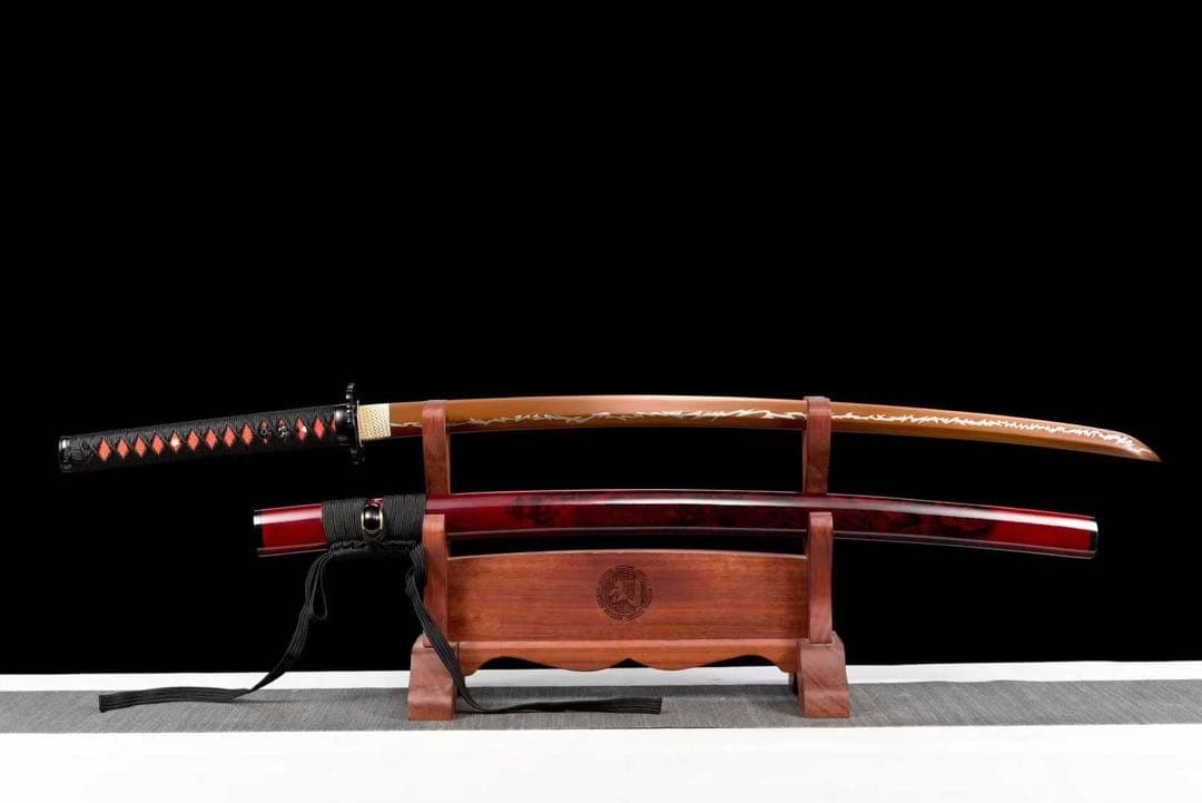 驚雷文様刀身 龍絵鞘 美術刀 刀装具 模擬刀 日本刀 模造刀 鑑賞用 武具