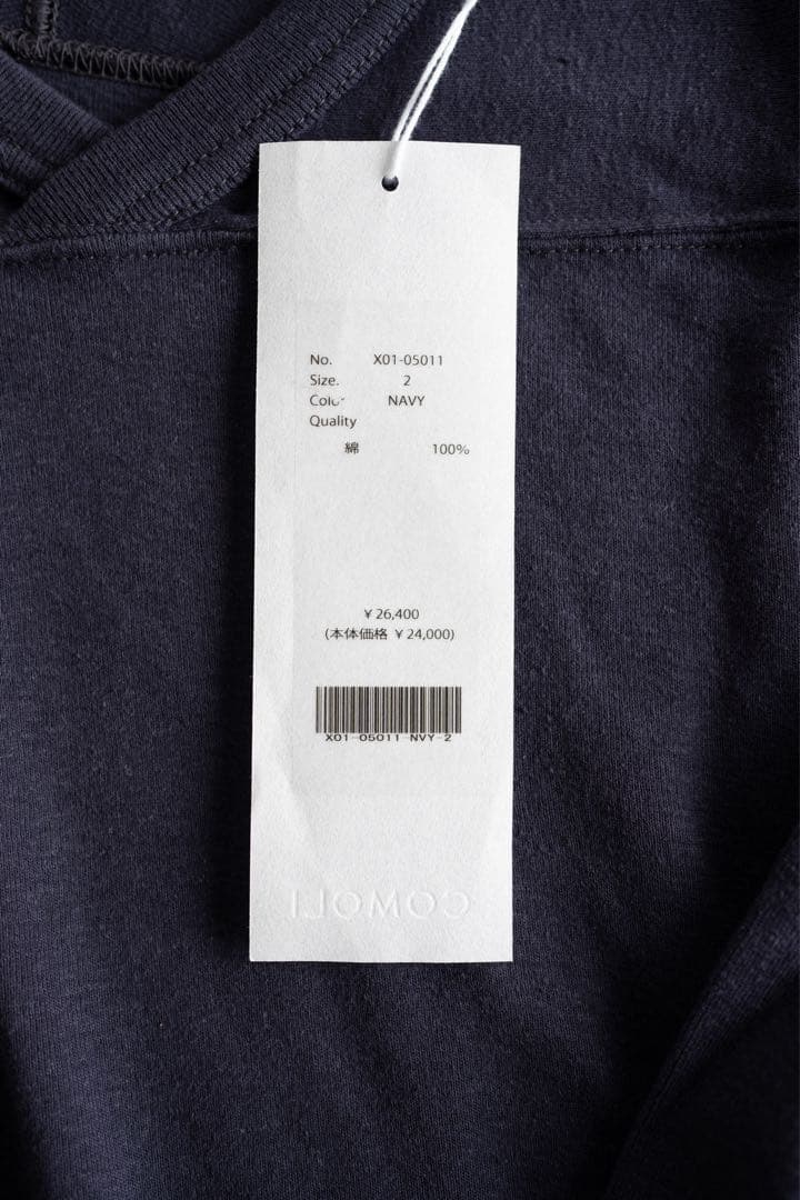 新品未使用　comoli 2024フットボール　ロンT