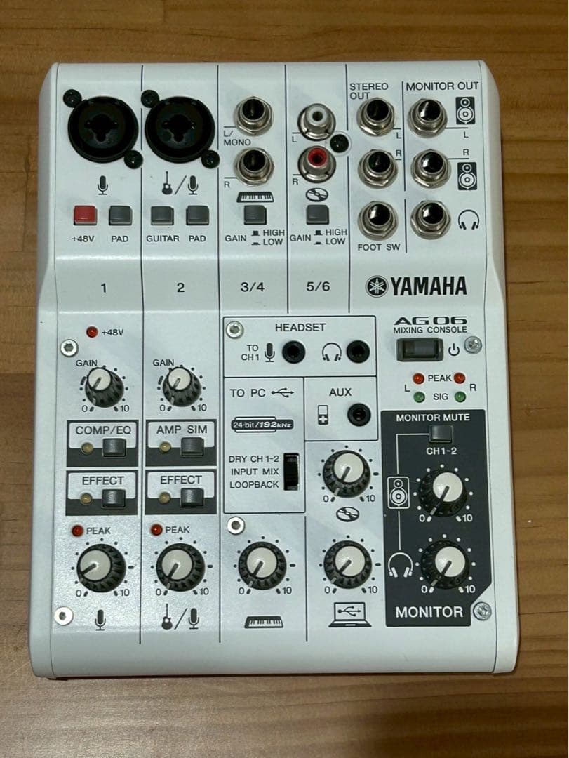YAMAHA AG06 ウェブキャスティングミキサー (ヤマハ)