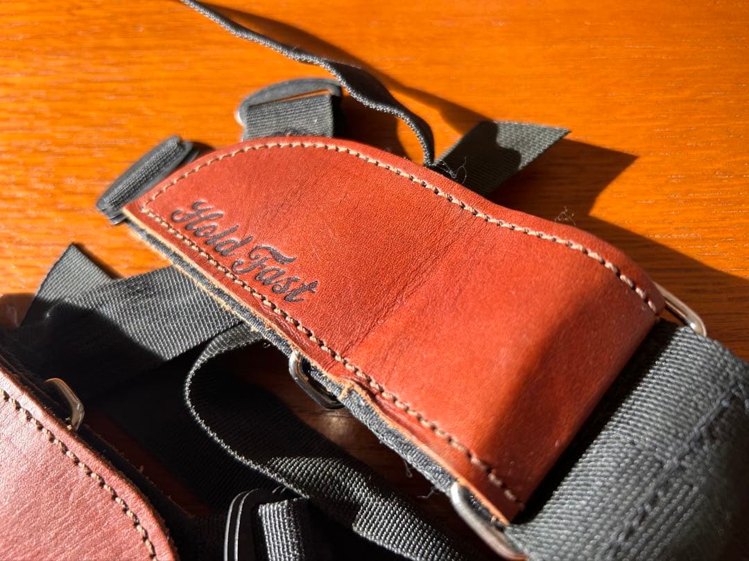 Hold Fast ペダルストラップ　限定レザー　ブラウン　入手困難