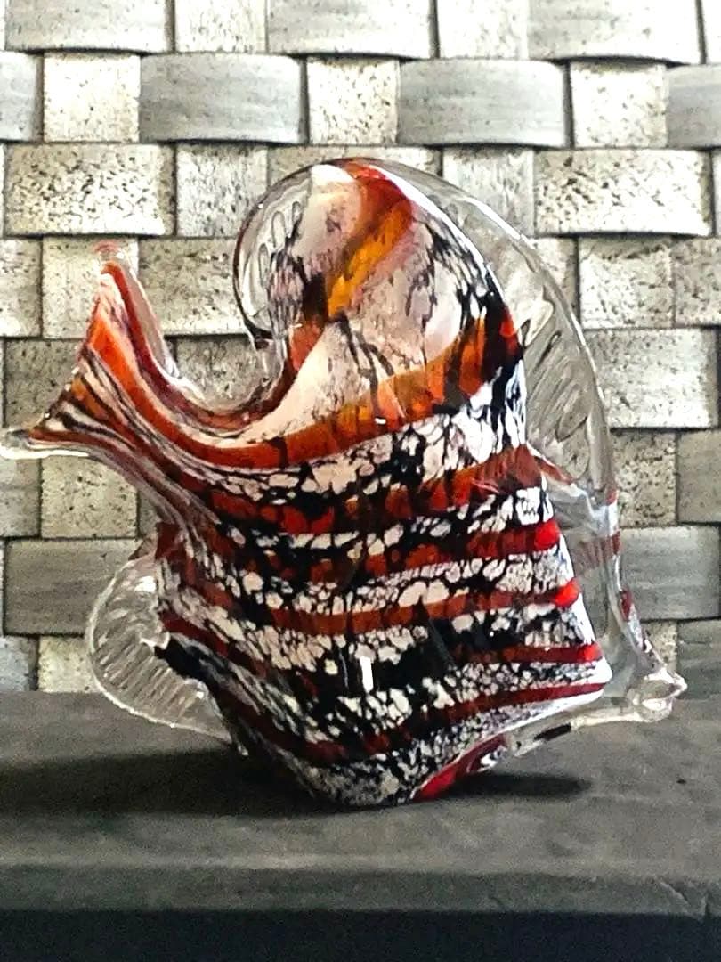 MaRcolin マルコリン ART CRYSTAL 魚ハンドメイドスウェーデン
