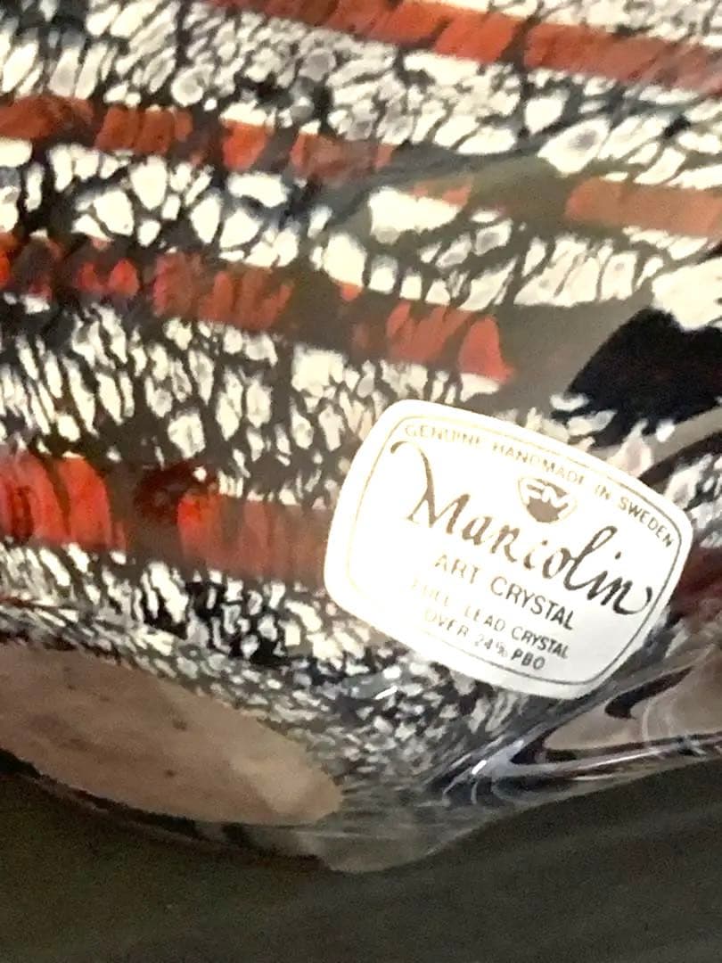 MaRcolin マルコリン ART CRYSTAL 魚ハンドメイドスウェーデン
