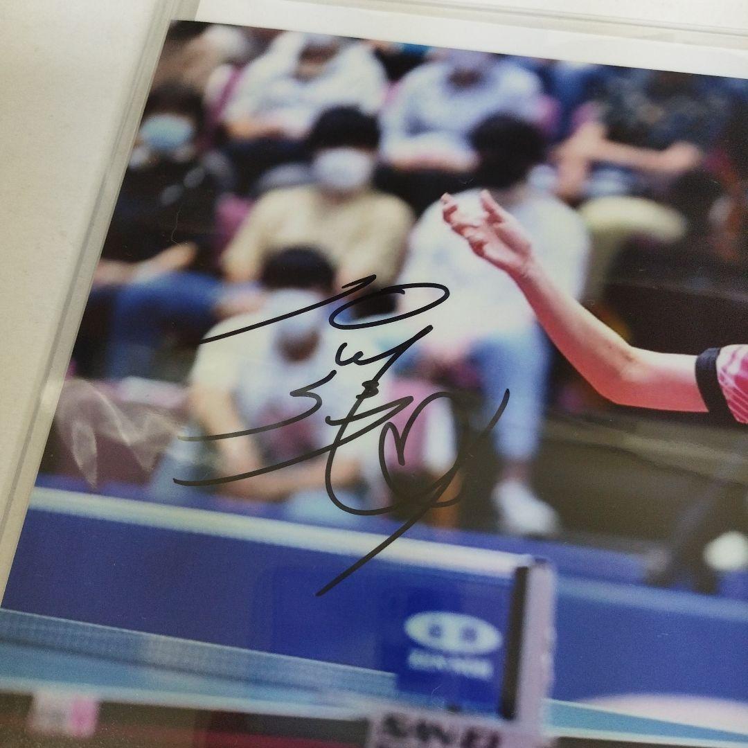 女子卓球　オリンピックメダリスト　石川佳純　直筆サイン入りフォト　証明書付き