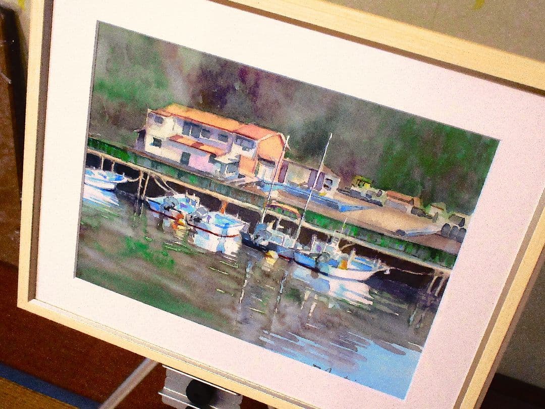 水彩画 小網代湾(三浦半島)