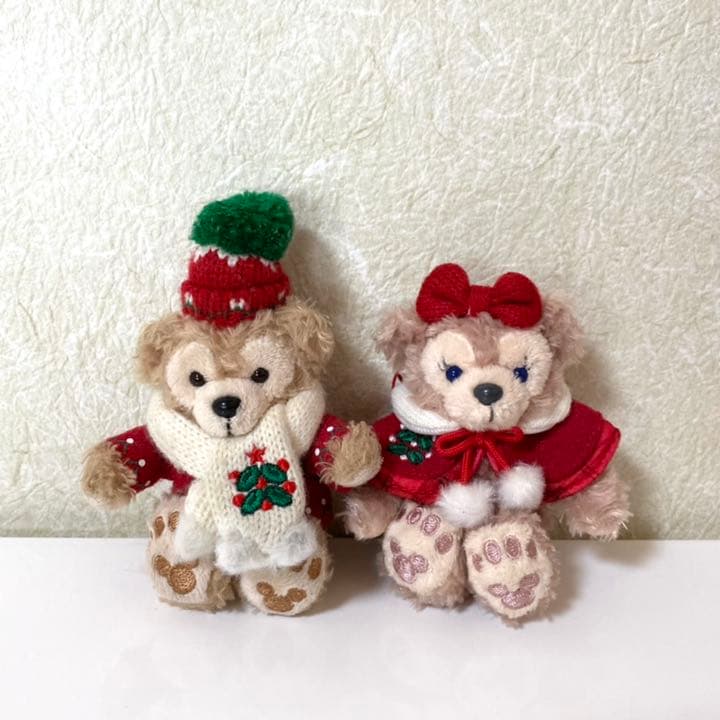 専用】ディズニーシー クリスマス ダッフィー シェリーメイ ぬいぐるみストラップ