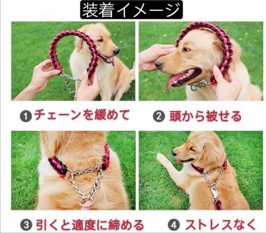 ハーフチョーク＆リードセット 首輪