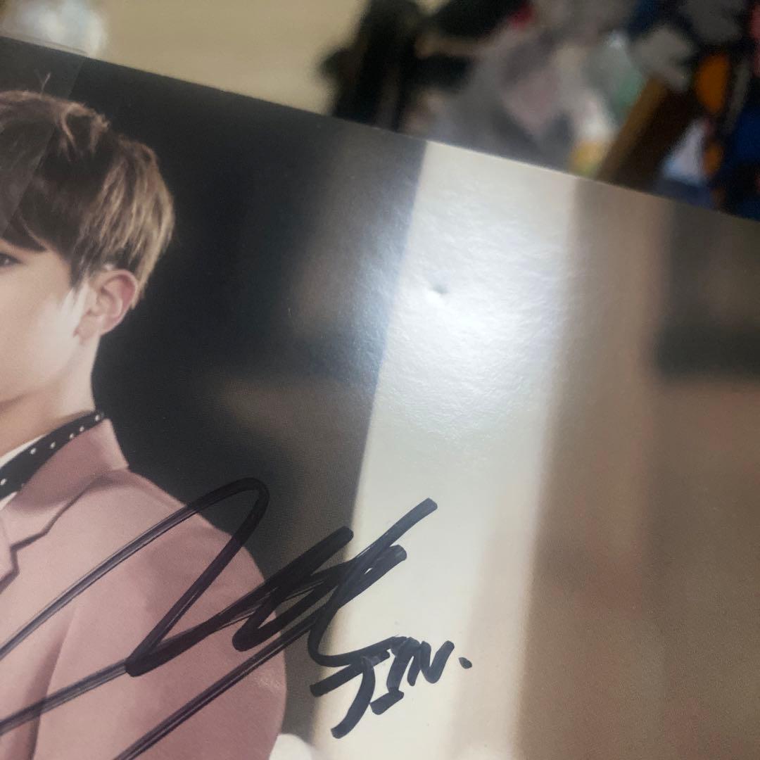 BTS JIN ジン　直筆サイン入り　ポストカード