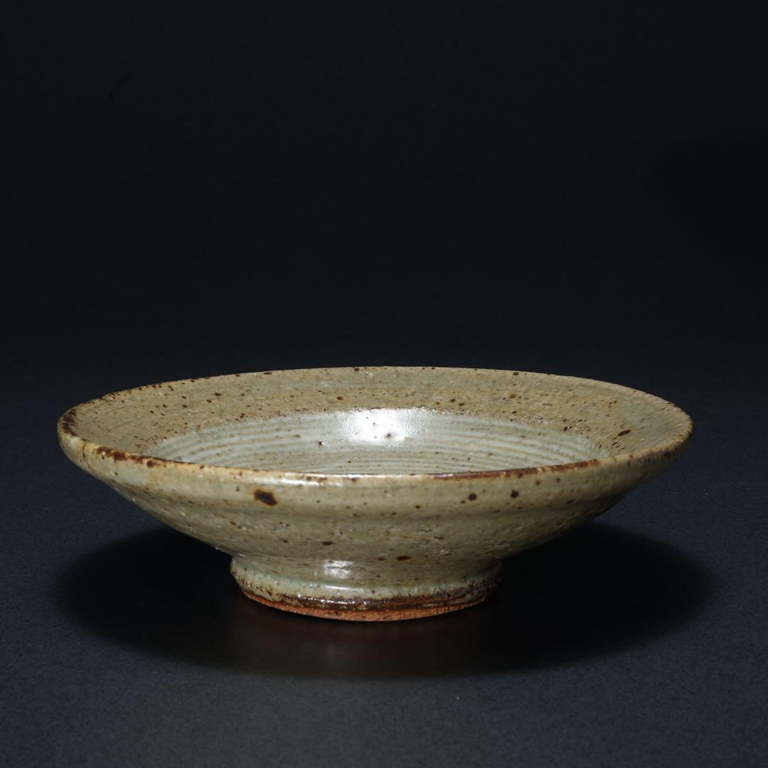 浜田庄司　象嵌小皿　まんじゅう皿　人間国宝　民藝　R1488w3