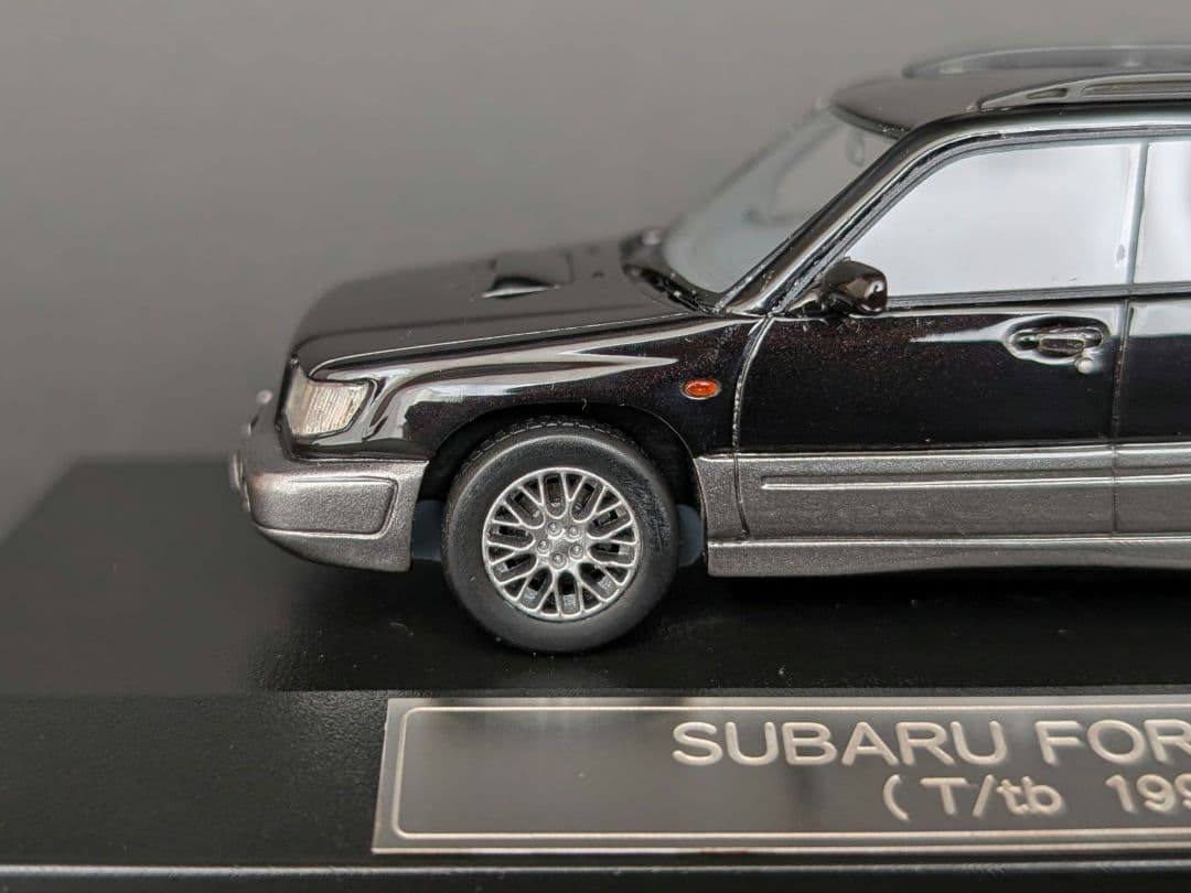 ハイストーリー 1/43 スバル フォレスター T/tb ブラックマイカ2トーン