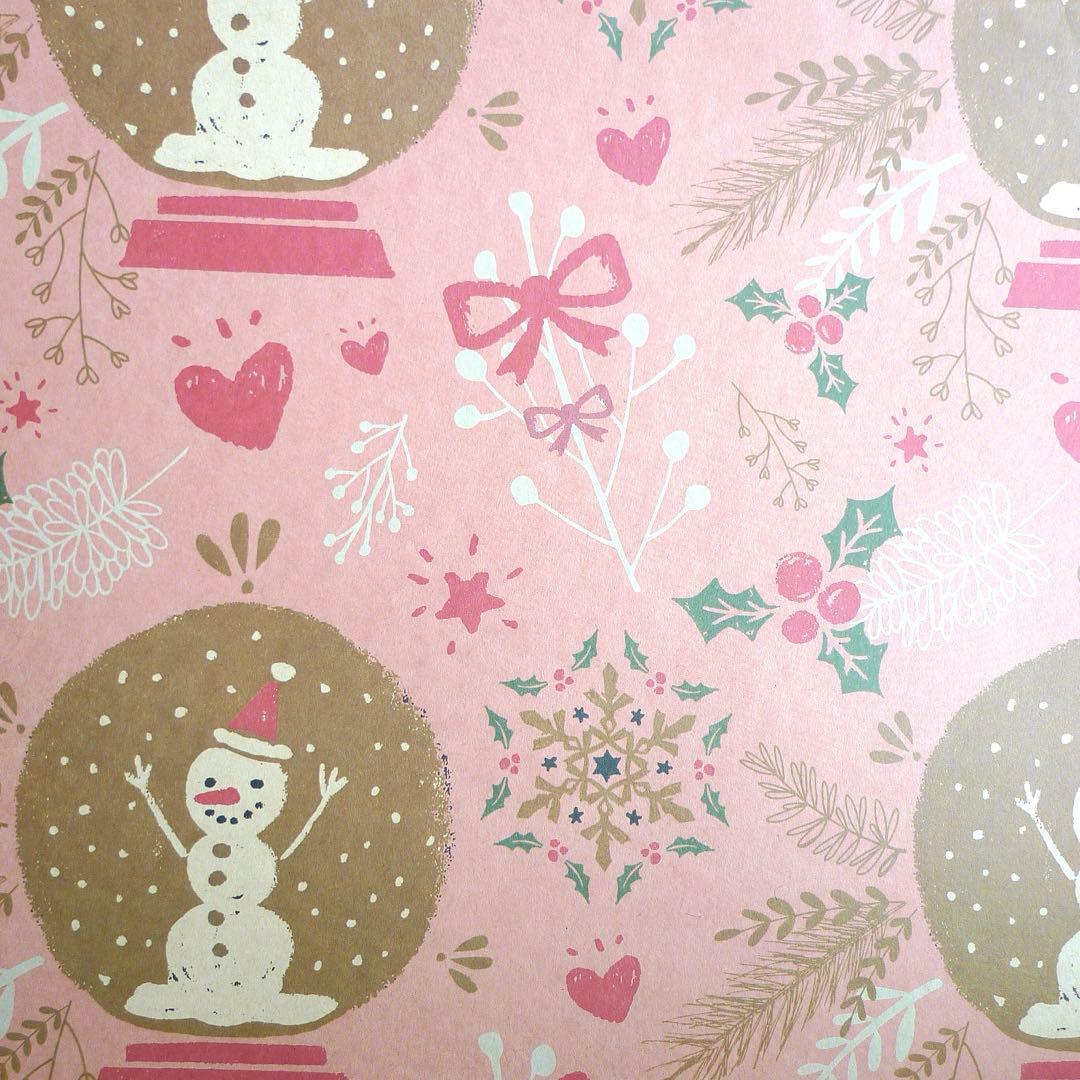 【いくまる様】R267 クリスマスの包装紙4枚セット(880)