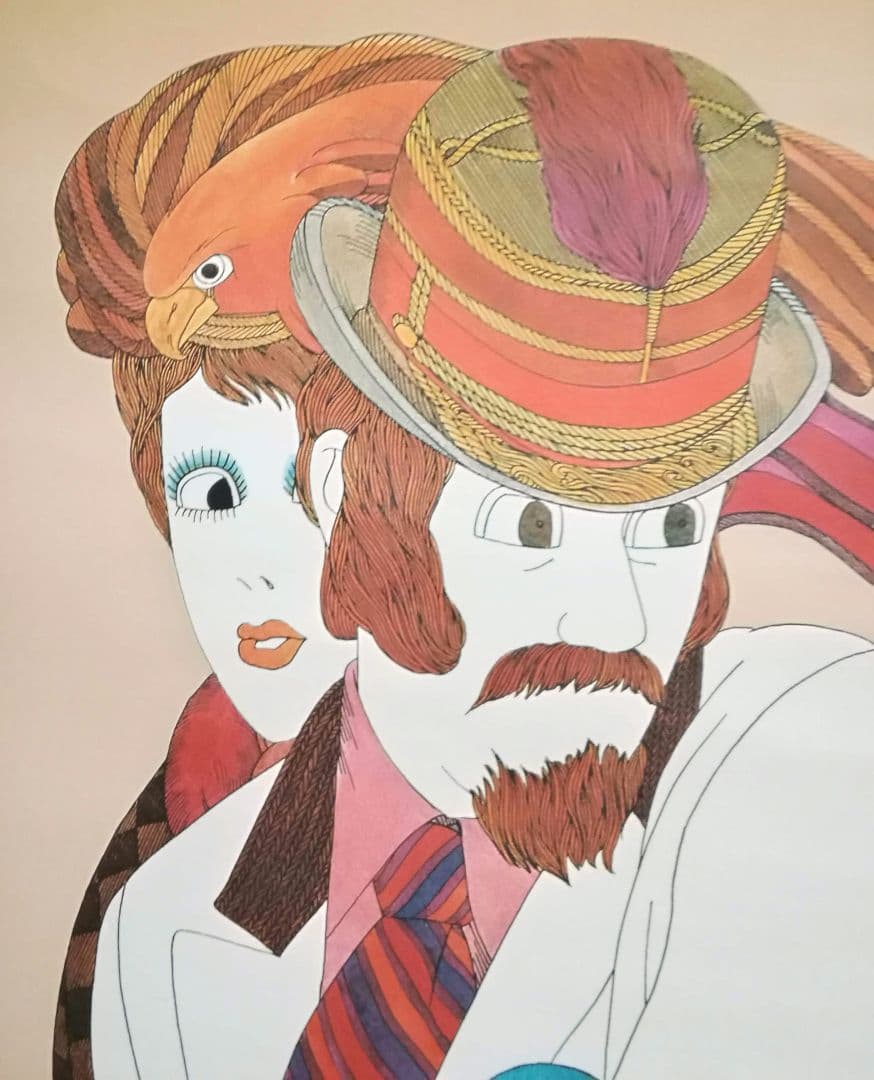 逸品　伊坂芳太良　作品ポスター　作品集成発売記念　絵師　伊坂芳太良展　1983年