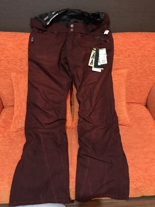 【新品、札付き】BLUE スノボー ウェア パンツ ボルドー