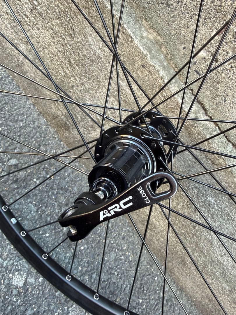 24インチ　MTB 完組ホイール 　オールブラック組み