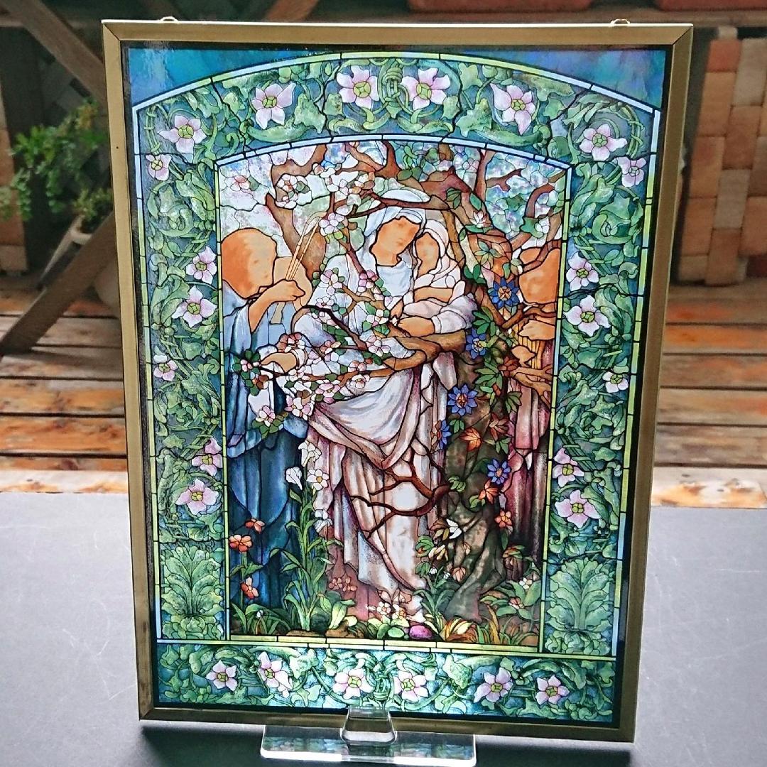 ルイスCティファニー ステンドグラスMadonna of theFlowers大