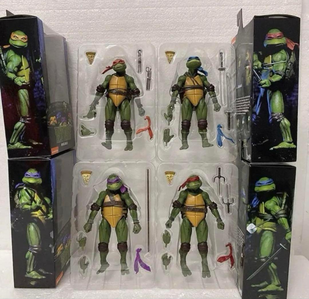 新品　ミュータント・ニンジャ・タートルズ フィギュア 4体セット　NECA ネカ