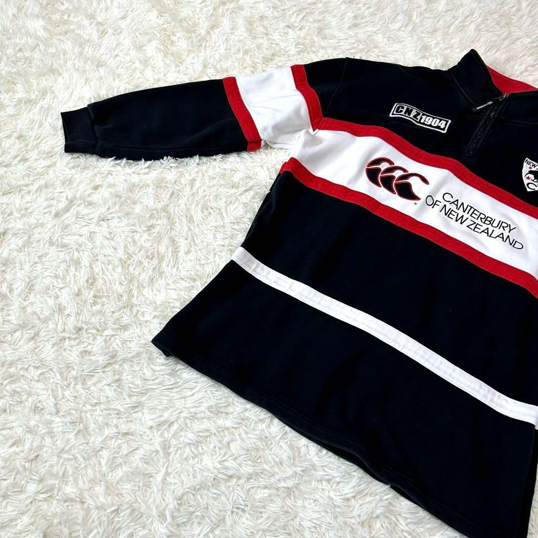 CANTERBURY カンタベリー ラグビー ハーフジップスウェット上下 XL