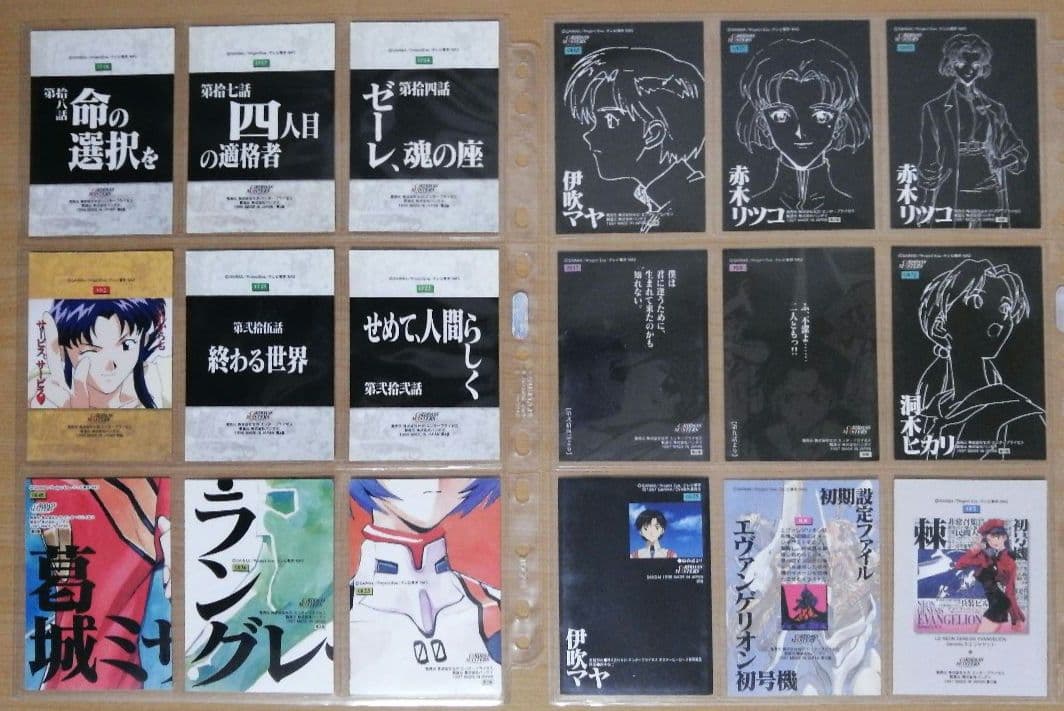 カードダスマスターズ新世紀エヴァンゲリオン第壱集 ノーマルカード 114種類ほか