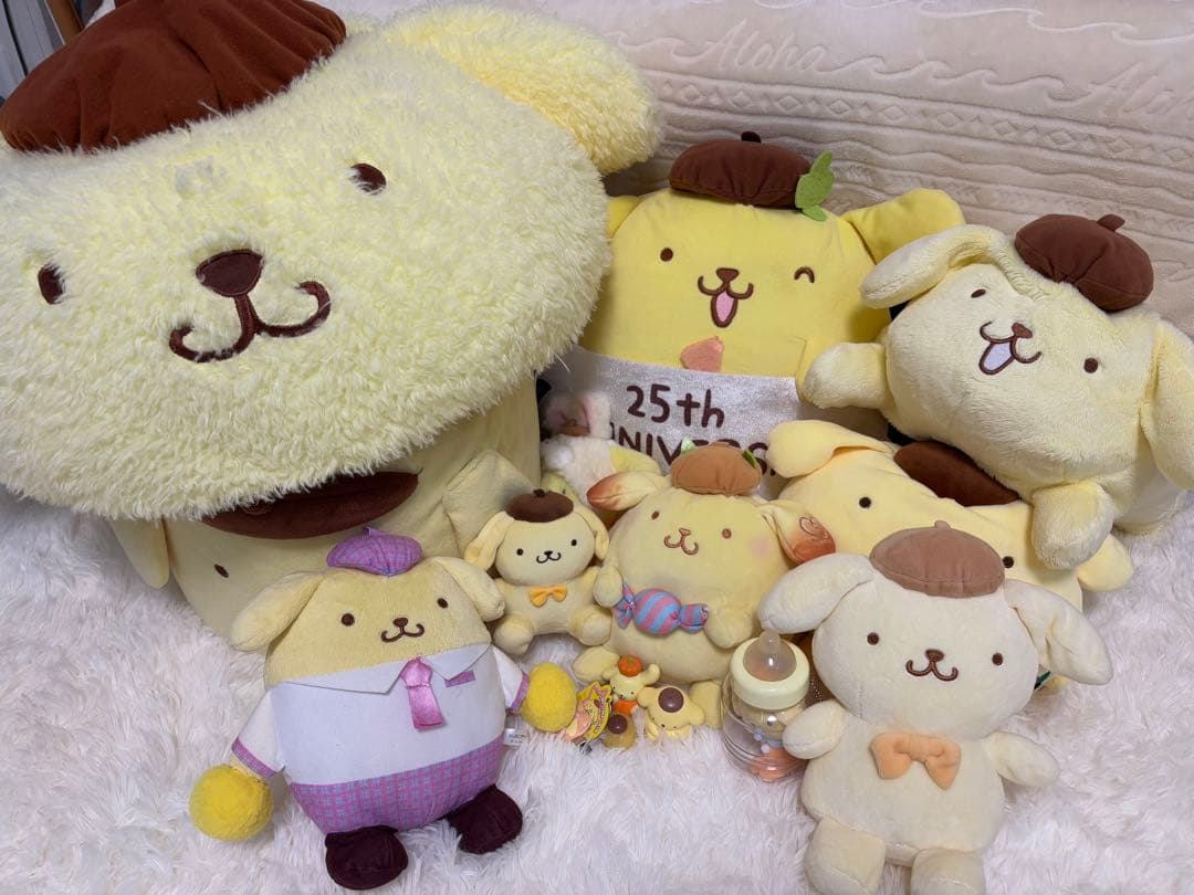 ポムポムプリンまとめ売り　ぬいぐるみ　スツール
