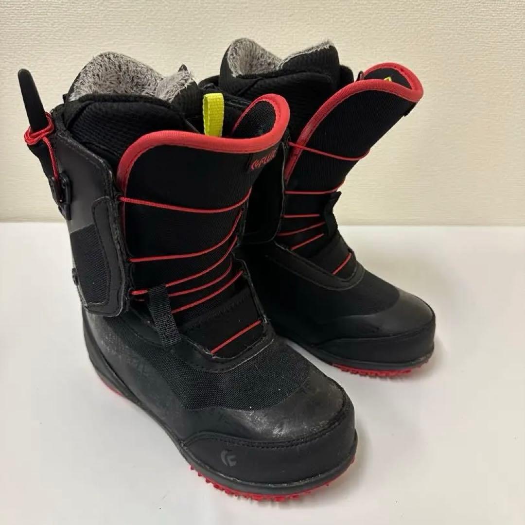 FLUX スノーボードブーツ 女性用 ブラック/レッド 23.0cm
