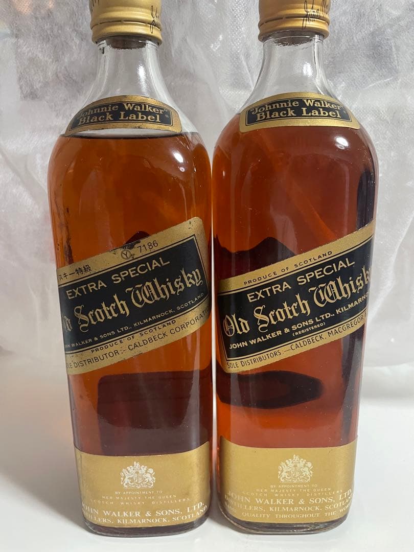 【古酒】JohnnieWalker BlackLabel 750ml 2本SET