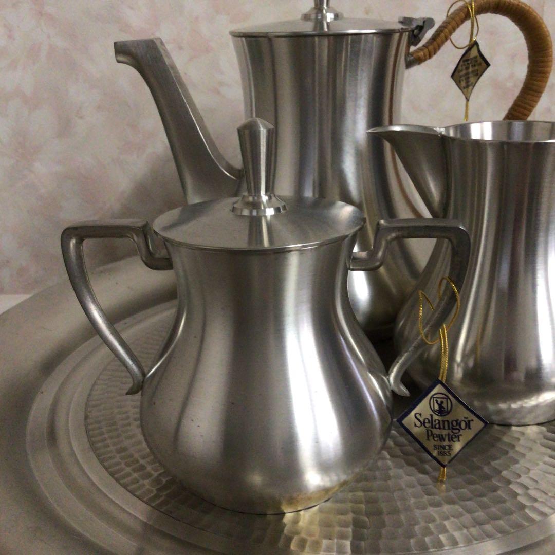 セランゴールピューター　97％　飲茶セット　アンティーク！
