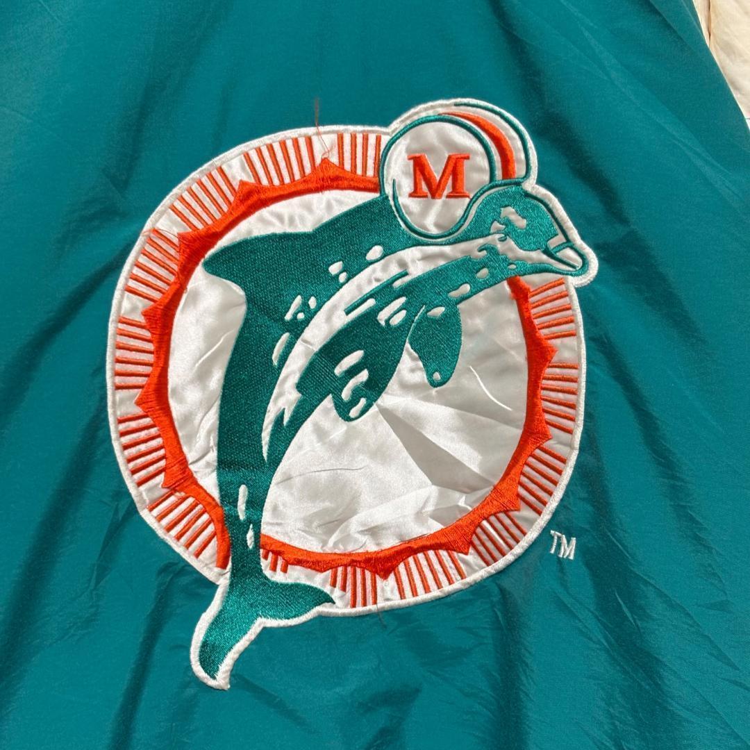スターター NFLドルフィンズ ジップアップ 中綿ベンチジャケット USA企画L