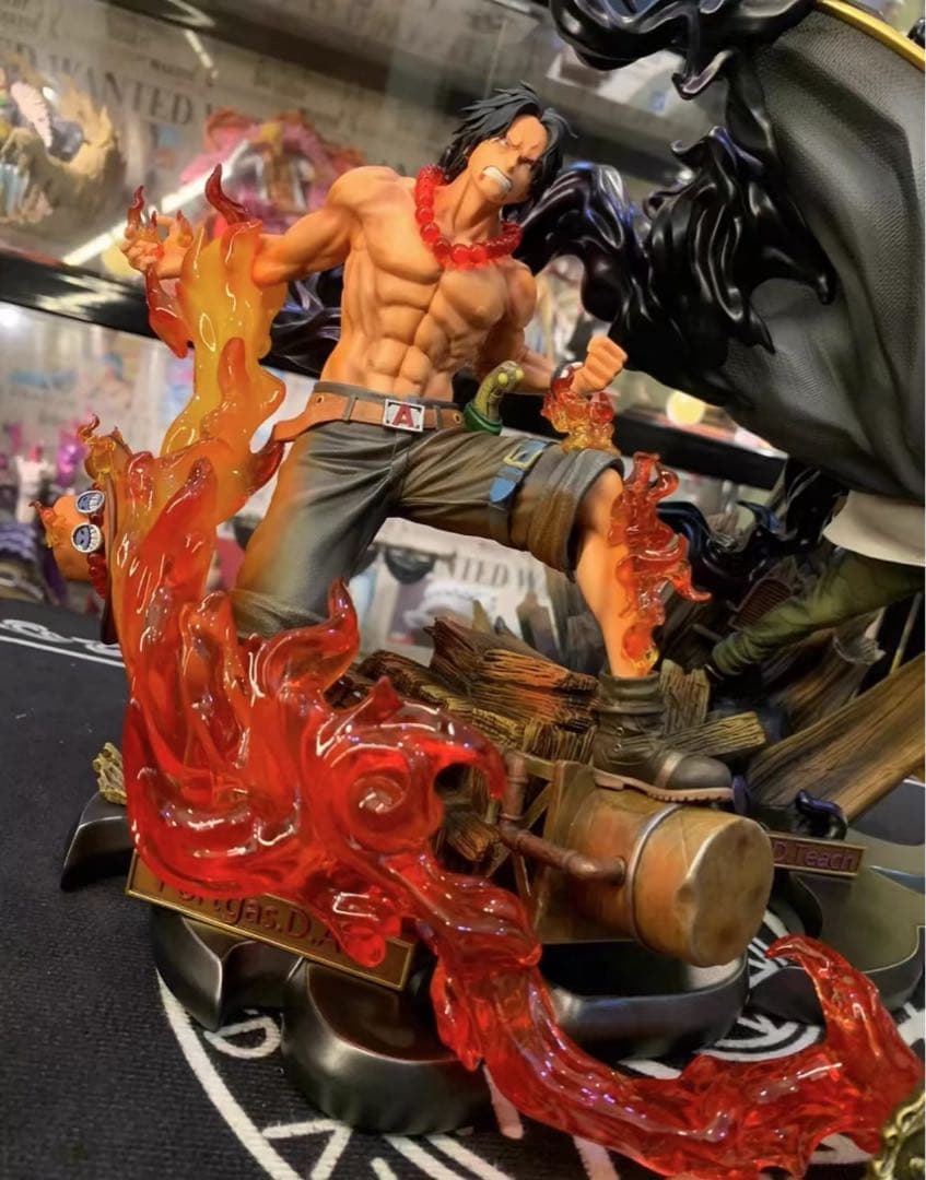 ワンピース エース vs 黒ひげ ガレージキット ガレキ スタチュー①