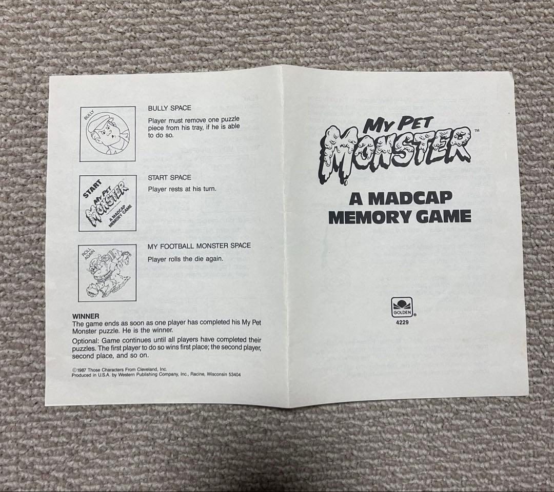 マイペットモンスター mypetmonster ボードゲーム 美品 レア